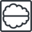 Line, right, normal, square, human, idea, brain, intelligence, synapse, neuron, memory icon