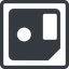 Line, right, square, floppy, disk, backup, hard-floppy, save, saved, saving icon