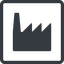 Line, normal, solid, square, horizontal, mirror, factory, industry icon