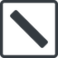 Line, normal, solid, square, horizontal, mirror, slash, division, slant, obelus, anti-slash, slash-solid icon