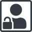 Line, normal, square, horizontal, mirror, user, man, woman, person, unlocked, secure, safe, padlock, unlock, user-unlock, user-unlock-solid icon