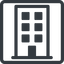 Line, normal, square, building, business, architecture icon