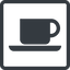 Line, normal, square, shop, cup, dot, pictogram, dot-50, coffee, tea, coffee-shop, dot-coffee-shop icon