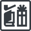 Line, normal, square, book, store, dot, gift, present, pictogram, dot-50, shops, smoking, pipe, smoking-pipe, dot-shops icon