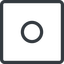 Line, normal, circle, square, dot, round icon