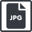Line, normal, square, image, file, photo, picture, jpg, file-jpg, file-jpg-solid, photography, graphic, bitmap icon