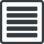 Line, normal, solid, square, menu, burger, text, align, alignment, editor, justify, justify-align, align-justify, justify-align-solid icon
