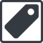 Line, up, normal, square, label, tag, value, cost, price, label-solid icon