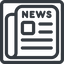 Line, normal, square, times, paper, editor, newspaper, news, article, breaking-news, journalist, press, scoop, tabloid icon