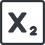 Line, normal, solid, square, text, editor, subscript-solid, subscript icon