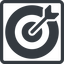 Line, up, normal, solid, square, success, arrow, target, dart, target-arrow-solid icon