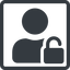 Line, normal, square, user, man, woman, person, unlocked, secure, safe, padlock, unlock, user-unlock, user-unlock-solid icon
