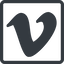 Line, normal, square, social, network, youtube, video, vimeo, streaming, platform icon