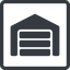 Line, normal, square, car, storage, repository, amazon, parking, distribution, warehouse, hangar, logistics, inventory, depot, storehouse, stockroom, warehouse-solid, garage, carport icon