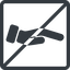 Line, down, normal, square, horizontal, mirror, prohibited, healthcare, help, care, gift, hand, giving, giving-hand, love, give, giving-hand-solid icon