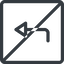 Line, down, normal, square, sign, confirm, horizontal, mirror, arrow, prohibited, key, submit, send, return, enter, return-sign icon