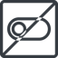 Line, down, normal, square, horizontal, mirror, setting, prohibited, apple, on, off, ios, switch, button, radio icon