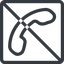 Line, down, normal, square, prohibited, phone, call, dial, number, telephone icon