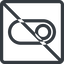 Line, down, normal, square, setting, prohibited, apple, on, off, ios, switch, button, radio icon