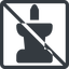Line, down, normal, square, prohibited, thumbtack, pin, unpin, thumbtack-solid icon