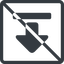 Line, down, normal, square, uploaded, uploading, prohibited, upload-solid icon