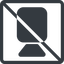 Line, right, normal, square, horizontal, mirror, youtube, video, prohibited, camera, film, movie, videocamera, videocamera-solid icon