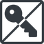 Line, right, normal, square, prohibited, unlocked, unlock, locked, lock, key, access, security, key-alt-solid icon