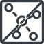 Line, right, normal, square, network, chart, prohibited, association, affiliate, associate icon