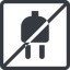 Line, right, normal, square, prohibited, electricity, plug, charge, charger, electric, plug-solid, electrics, electrical icon