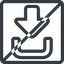 Line, right, normal, square, sign, in, signin, login, log, log-in, prohibited, connection, sign-in-solid, go-in, connect, sign-in icon