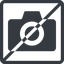 Line, normal, square, horizontal, mirror, prohibited, camera, photo, picture, camera-solid icon
