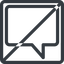 Line, normal, square, horizontal, mirror, dots, message, prohibited, chat, comment, speech, dialogue, blablabla, blabla, bubbles, comment-square icon