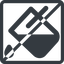 Line, normal, square, horizontal, mirror, prohibited, bucket, drip, paint, color, fill, fill-drip, fill-drip-solid icon