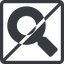 Line, normal, square, search, magnifying, glass, horizontal, mirror, prohibited, research, magnifying-glass-solid, magnifying-glass, keywords, keyword icon