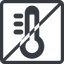 Line, normal, solid, square, horizontal, mirror, prohibited, temperature, thermometer, heat, high, hot, thermometer-high, thermometer-high-solid icon