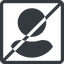 Line, normal, square, horizontal, mirror, user, man, woman, person, prohibited, user-circle-solid, auth, authentification icon