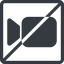 Line, up, normal, square, horizontal, mirror, youtube, video, prohibited, camera, film, movie, videocamera, videocamera-solid icon