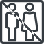 Line, normal, square, man, woman, prohibited, male, female, couple, toilets, bathroom, lady, gentlemam, parent, parents icon