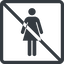Line, normal, square, woman, prohibited, human, dot, toilets, pictogram, dot-50, wc, women, women-toilets, dot-women-toilets icon