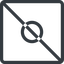 Line, normal, circle, square, prohibited, dot, round icon