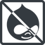 Line, normal, square, logo, brand, prohibited, website, blog, cms, internet, drupal icon