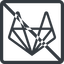 Line, normal, square, brand, social, network, prohibited, brands, repo, gitlab, gitlab-alt, wolf icon
