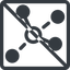 Line, normal, square, network, chart, prohibited, association, affiliate, network-solid, associate, zigbee icon