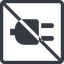 Line, up, normal, square, prohibited, electricity, plug, charge, charger, electric, plug-solid, electrics, electrical icon