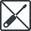 Line, up, normal, square, prohibited, tool, mechanics, mechanical, repair, screwdriver, screw, screwdriver-solid icon