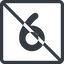 Line, normal, square, prohibited, number, font, digit, 6, six, 9, nine icon