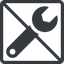 Line, up, normal, square, prohibited, spanner, wrench, tool, mechanics, mechanical, repair, spanner-alt-solid icon