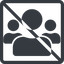 Line, normal, solid, square, users, group, people, prohibited, team-solid, team, community icon