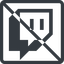 Line, normal, square, social, prohibited, gaming, streaming, vod, twitch, glitch, twitch-glitch icon