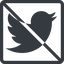 Line, up, normal, square, logo, brand, social, prohibited, twitter, bird, twit, twitter-solid icon
